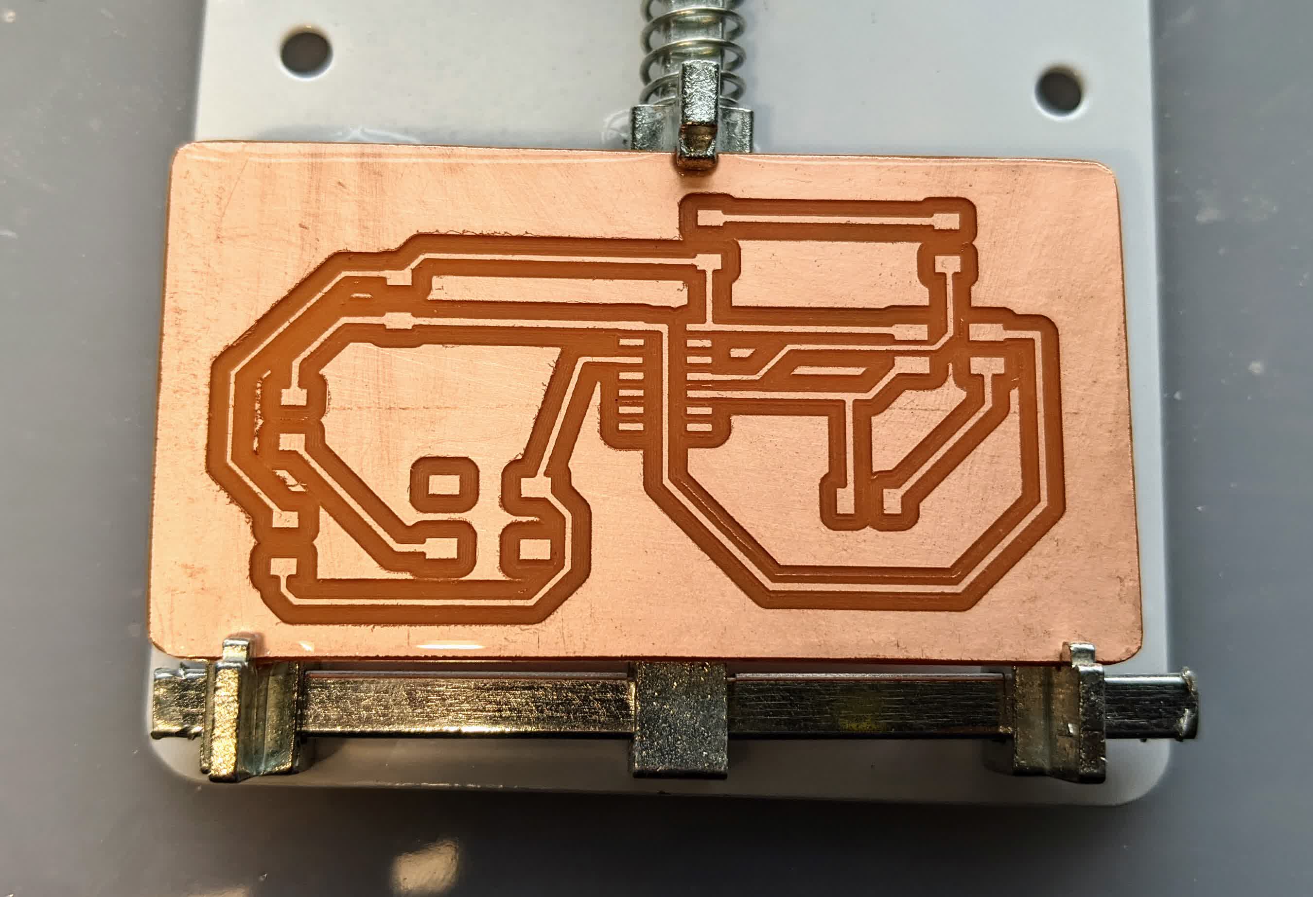 PCB in holder